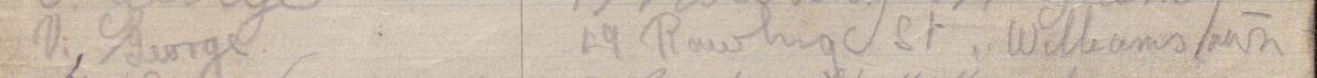 Image of Vi George's signature and address in the petition