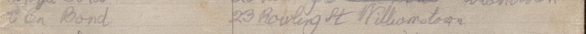 Image of Elen Bond's signature and address in the petition