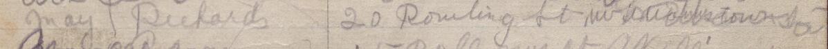Image of May Richards's signature and address in the petition
