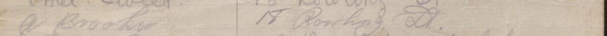 Image of A Brookes's signature and address in the petition