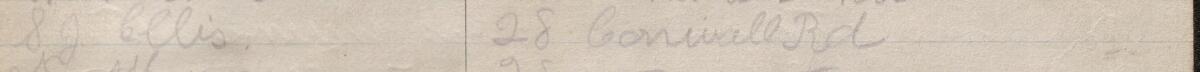 Image of S J Ellis's signature and address in the petition