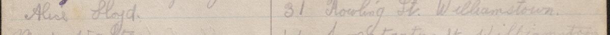 Image of Alice Lloyd's signature and address in the petition