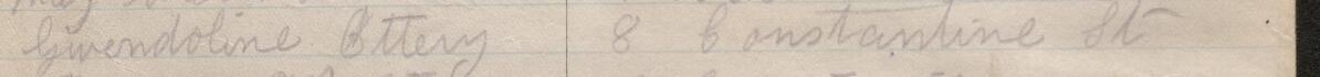 Image of Gwendoline Ettery's signature and address in the petition