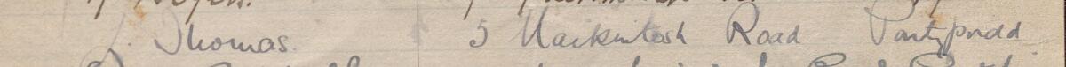 Image of L. Thomas's signature and address in the petition
