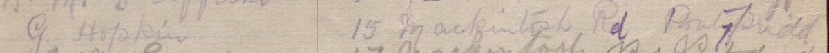 Image of G. Hopkin's signature and address in the petition