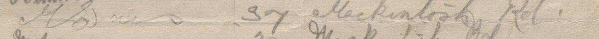 Image of M. Evans's signature and address in the petition