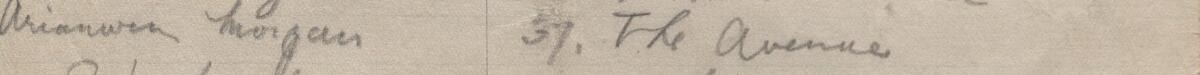 Image of Arianwen Morgan's signature and address in the petition
