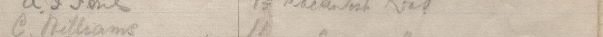 Image of C. Williams's signature and address in the petition