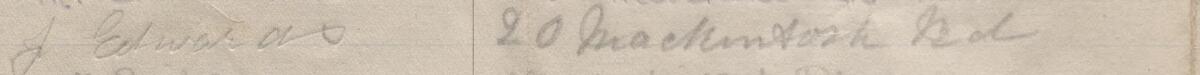 Image of J. Edwards's signature and address in the petition