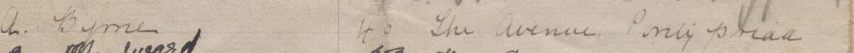 Image of L. Byrne's signature and address in the petition