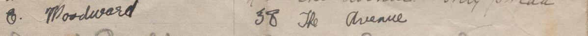 Image of E. Woodward's signature and address in the petition