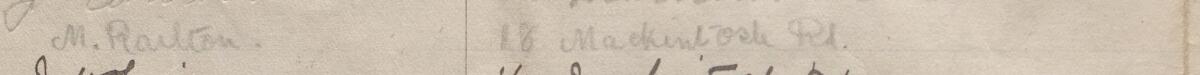 Image of M. Railton's signature and address in the petition