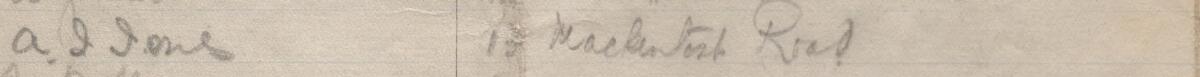 Image of A. J. Jones's signature and address in the petition