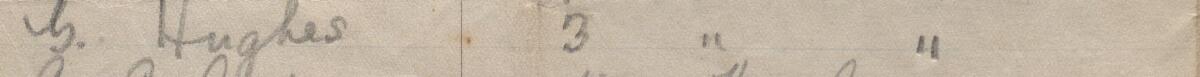 Image of G. Hughes's signature and address in the petition