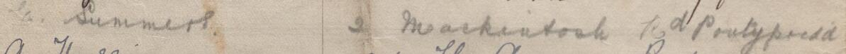 Image of G. Summers's signature and address in the petition