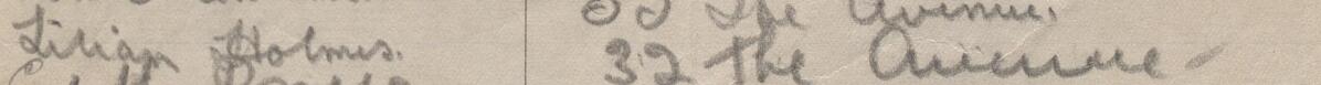 Image of Lilian Holmes's signature and address in the petition