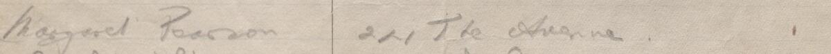 Image of Margaret Pearson's signature and address in the petition