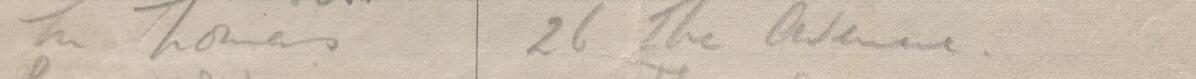 Image of M. Thomas's signature and address in the petition