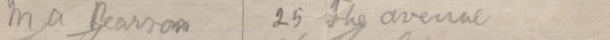 Image of M. A. Pearson's signature and address in the petition