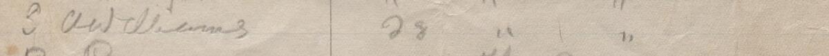 Image of S. A. Williams's signature and address in the petition