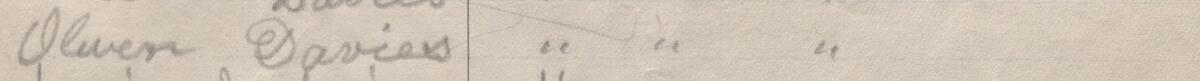Image of Olwen Davies's signature and address in the petition