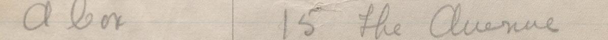 Image of A. Cox's signature and address in the petition
