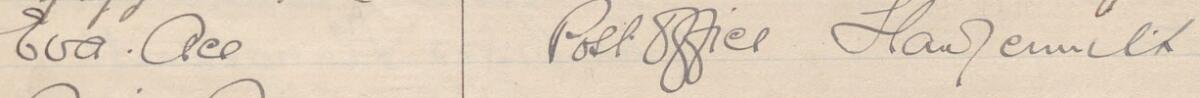 Image of Eva Ace's signature and address in the petition