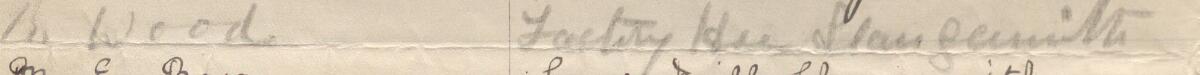 Image of M Wood's signature and address in the petition
