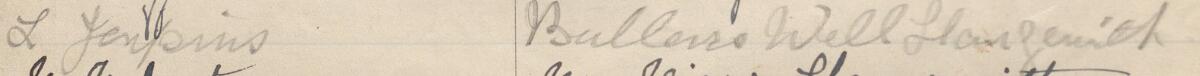 Image of L Jenkins's signature and address in the petition