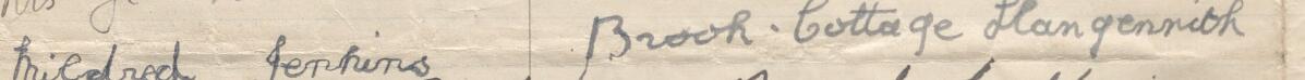 Image of Mildred Jenkins's signature and address in the petition
