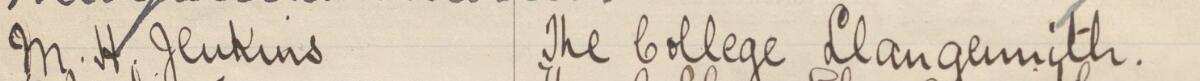 Image of M. H. Jenkins's signature and address in the petition