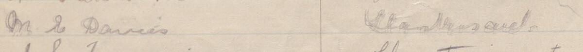 Image of M E Davies's signature and address in the petition
