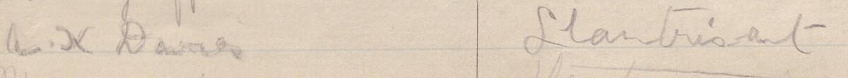 Image of L Davies's signature and address in the petition