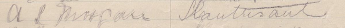 Image of A I Morgsn's signature and address in the petition