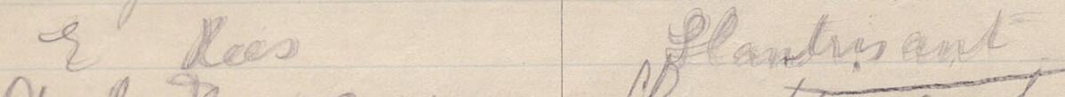 Image of E Rees's signature and address in the petition