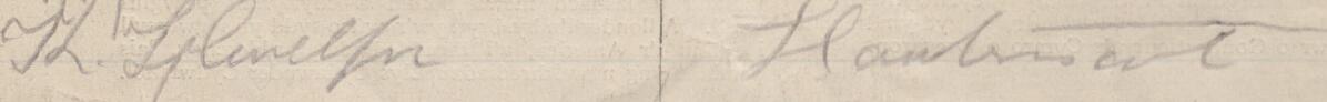 Image of Th Llewellyn's signature and address in the petition