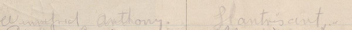 Image of Winnifred Anthony's signature and address in the petition