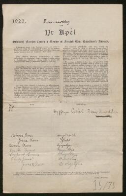 Petition - 15/75 - Mawddwy