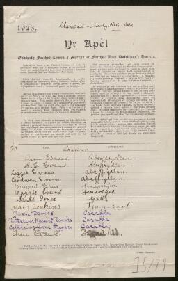 Petition - 15/79 - Glantwymyn