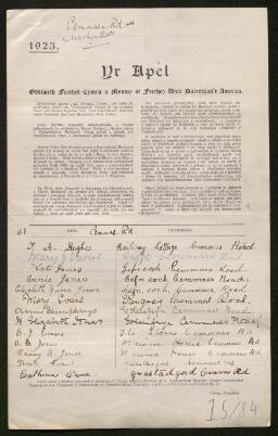 Petition - 15/84 - Glantwymyn