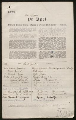 Petition - 15/154 - Llanbrynmair