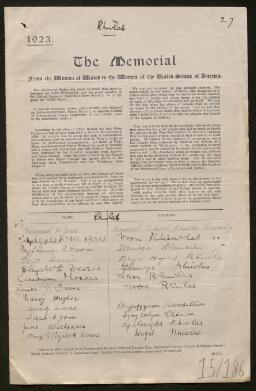 Petition - 15/186 - Llansilin