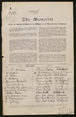Petition - 15/196 - Welshpool