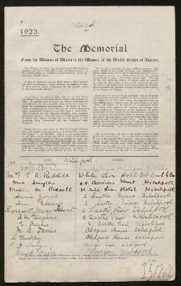 Petition - 15/202 - Welshpool