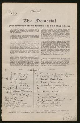 Petition - 15/208 - Welshpool