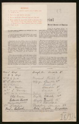 Petition - 16/124 - Quarter Bach