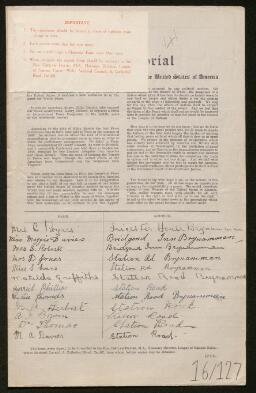 Petition - 16/127 - Quarter Bach