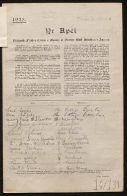 Petition - 16/139 - Llanelli