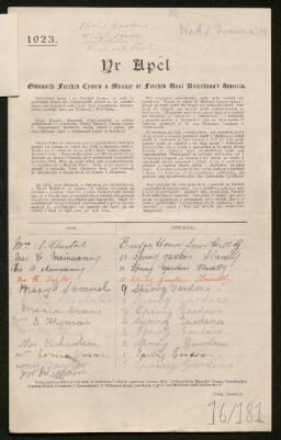 Petition - 16/181 - Llanelli