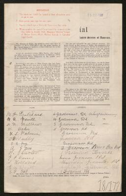 Petition - 18/172 - Abergavenny